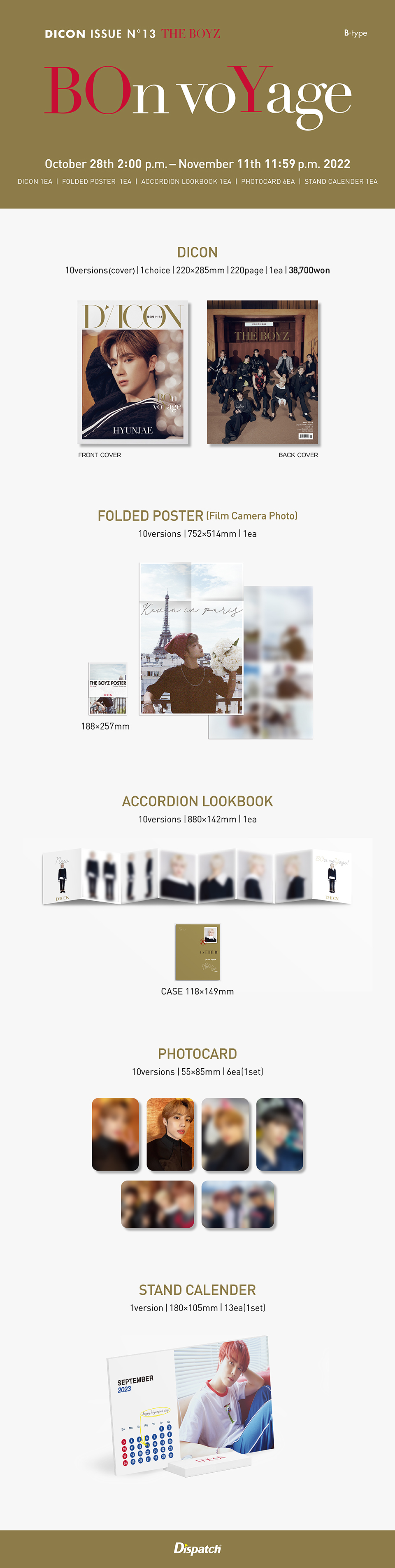 ktown4u.com : DICON ISSUE N°13 THE BOYZ BOn voYage B TYPE (JACOB)